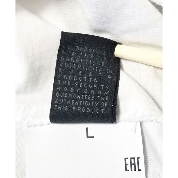 NWT JUST CAVALLI Men's White T Shirt Black Triangle Graphic Sz Large Tee Logo - Picture 12 of 12